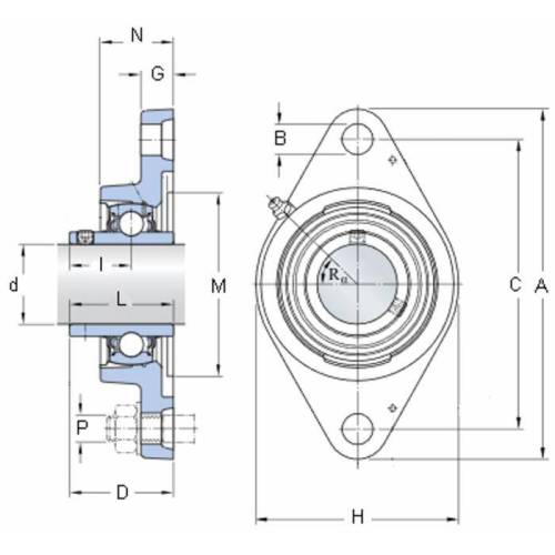 SUPPORTO SKF FYTB40TF UCFL208